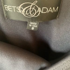 Navy Blue one shoulder Betsy & Adam dress